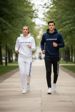 AERO Core Hoodie - AEROWEAR on Right Side of Pant Leg
