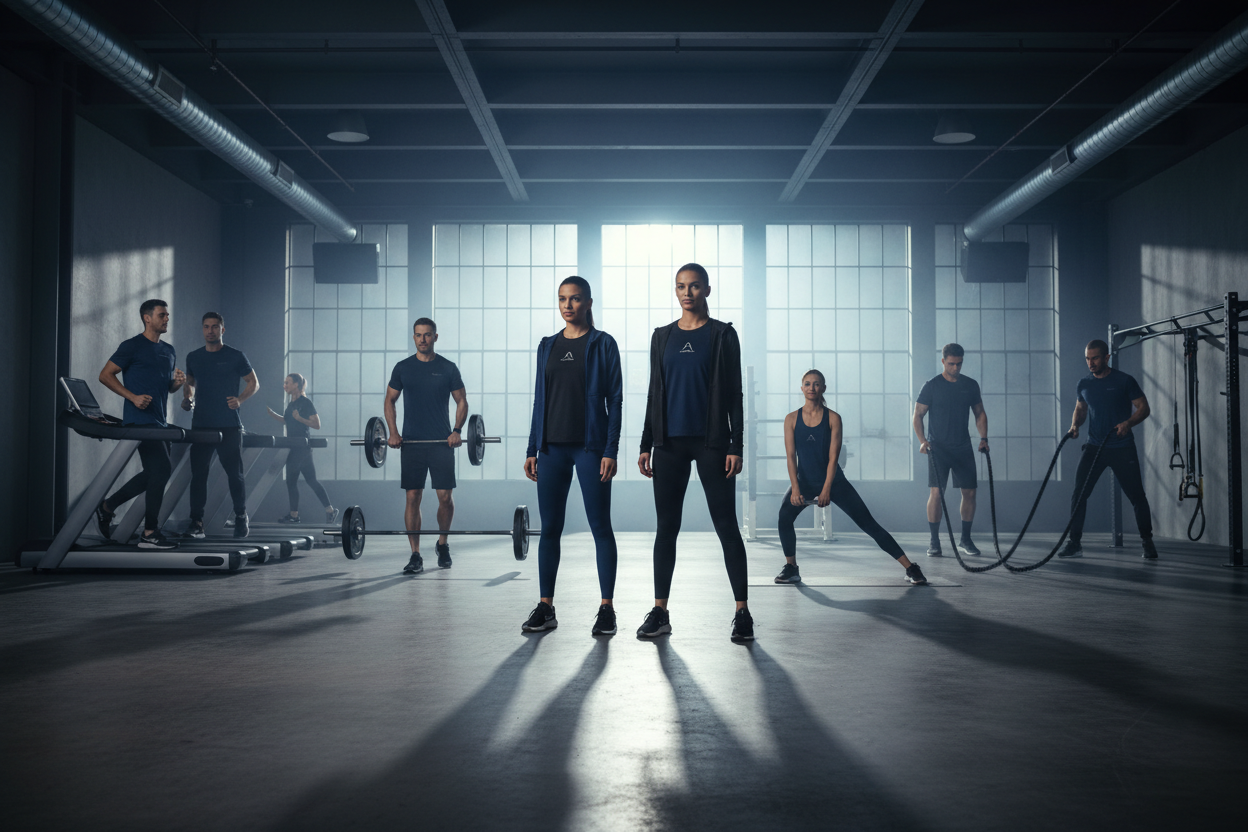 Slide 2 - Full AEROWEAR Gym Crew with Leggings, Gym Tee & Full-Zip