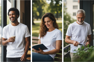 White Crew Neck Tee
