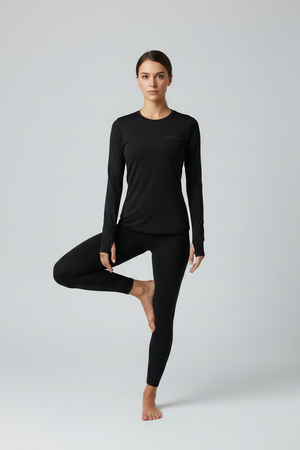 Women's Long Sleeve Yoga Tee with AEROWEAR Logo